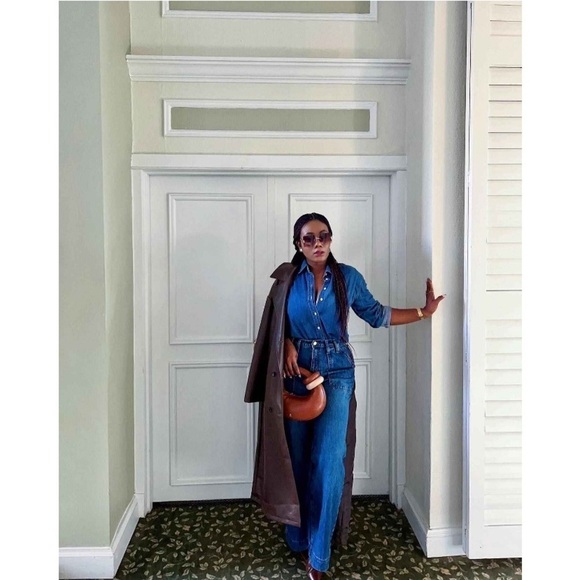 Women's Long Sleeve Denim Oversized
Button Down Shirt - Universal Thread - Picture 7 of 10